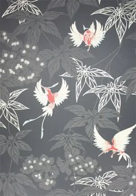 Tapete Grove Garden von Osborne and Little - Charcoal