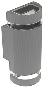 Applique da esterno KORTEK 2xGU10/30W/230V IP44 grigio