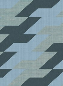 Arte Carta da parati String - Smoky Blue
