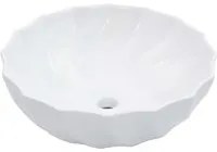 Lavandino 46x17 cm in Ceramica Bianco cod 11699