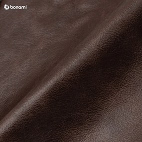 Divano in pelle marrone scuro, 170 cm Puzo - MESONICA