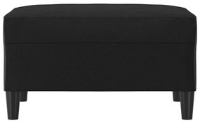 Poggiapiedi nero 70x55x41 cm in similpelle
