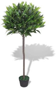 Albero Di Alloro Pianta Artificiale Con Vaso 125 Cm Verde /