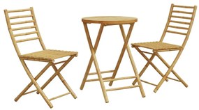 Set Da Bistrò 3 Pz İn Bambù /