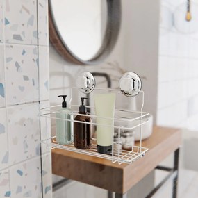 Mensola autoportante in metallo per bagno in argento Bestlock Bath - Compactor