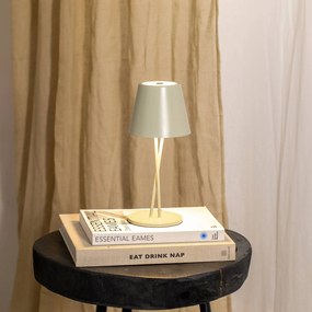 Lindby Lampada da tavolo ricaricabile a LED Janea CROSS, verde, metallo Lindby, dimmerabile, Verde, Metallo, Moderno