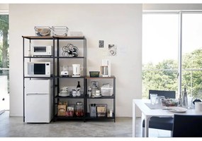 Scaffale nero opaco in acciaio 60x90x46,5 cm Tower – YAMAZAKI