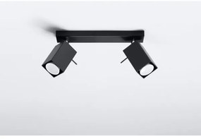 Faretto MERIDA 2 2xGU10/40W/230V nero