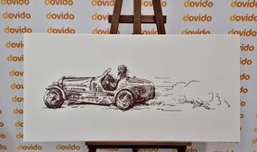 Quadro su tela – Auto da corsa retrò