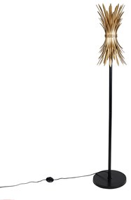 Lampada da terra Art Déco oro - Wesley