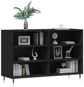 Credenza nera 103,5x35x70 cm in legno multistrato