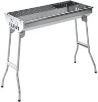 EasyComfort Griglia BBQ a Carbonella, Barbecue Portatile e Pieghevole in Acciaio Inox 733371cm