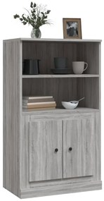 Credenza grigio sonoma 60x35,5x103,5 cm in legno multistrato