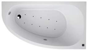 Vasca idromassaggio angolare Tripoli B confort bianco 190 x 169 cm 6 bocchette SANYCCES