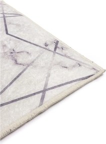 Set di 2 tappetini da bagno bianchi e grigi Mila Home Geometric - Minimalist Home World