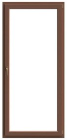Portafinestra in PVC rovere dorato L 80 x H 220 cm, 1 anta apertura a destra