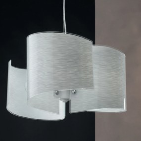 Lampadario Sospensione Joyce  Coordinati Colore Bianco 60W Mis 45 x 120 cm