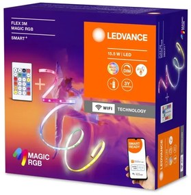 Ledvance- LED RGB Striscia dimmerabile SMART+ MAGIC FLEX 3m LED/15,5W/230V Wi-Fi+RC