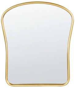 Specchio da parete metallo oro 45 x 52 cm NOTH Beliani
