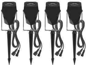 SET 4x LED RGBIC Lampada da esterno dimmerabile LED/7W/230V 3000-6500K IP65 Wi-Fi Tuya