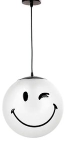 Lampadario Pop Lampadario  Smiley E27 Ø30cm oro paralume oro E27 Ø30cm