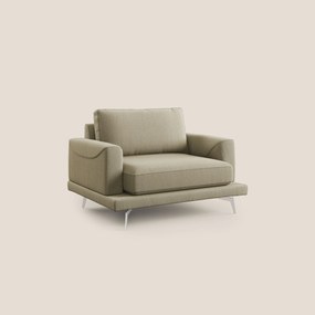 Dorian poltrona moderna in tessuto smacchiabile T05 cammello