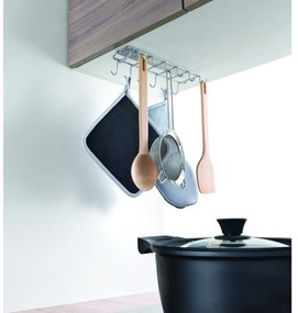 Supporto da cucina appeso in acciaio inox a scorrimento - Metaltex