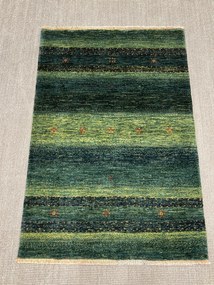 Loribaft Tappeto persiano 90 x 140 Verde (Iran) Annodato A Mano
