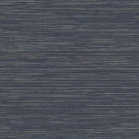 Carta da parati Tahiti Grasscloth  blu, 53 cm x 10.05 m