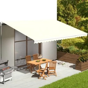 Tessuto di Ricambio per Tenda da Sole Crema 6x3,5 m