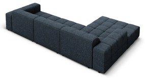 Divano angolare blu (angolo sinistro) Chicago - Cosmopolitan Design