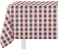 Tovaglia 140x240 cm tartan e cuori