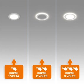 Faretto LED da incasso 55W Doppia Accensione - Foro Ø66mm Colore Bianco Naturale 4.000K