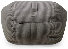 Pouf a sacco per bambini verde con rivestimento in velluto a coste Roll 80 – SLOWDOWN