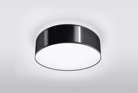 Plafoniera da Soffitto Tonda in PVC 2xE27 ARENA 35 Nera da interno
