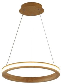 Brilagi - Lampadario LED a sospensione con cavo UMEA WOOD LED/30W/230V Ø 40 cm, in legno di caucciù