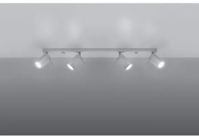 Sollux SL.0331 - Faretto RING 4L 4xGU10/10W/230V bianco