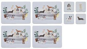 Set di tovagliette e sottobicchieri Curious Dogs - Cooksmart ®