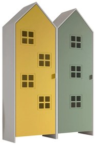 Armadio per bambini giallo-verde 115x171,5 cm CASAMI BRUGES - Vipack