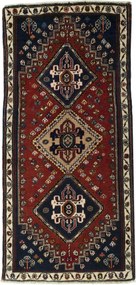 Shiraz Tappeto 140x70 Rosso (Iran) Annodato A Mano