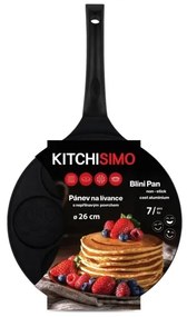 Padella per pancake KITCHISIMO 26 cm nera