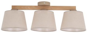 Brilagi - Lampadario a plafone LATTE SABIA 3xE27/15W/230V pino/beige