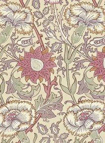 Morris & Co Carta da parati Pink & Rose - Manilla/ Wine
