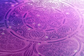 Quadro su tela – Mandala indiana con sfondo galattico