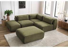 Divano angolare verde (variabile) Jeanne - Bobochic Paris