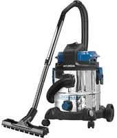 ASPIRATORE ASPIRAPOLVERE ASPIRALIQUIDI BIDONE INOX 20Lt 1000W SILENZIOSO HYUNDAI 45025