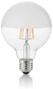 10 Lampadine Led Globo D95 E27 8 Watt 3000 K 780 Lm Trasparente Bianco Satinato