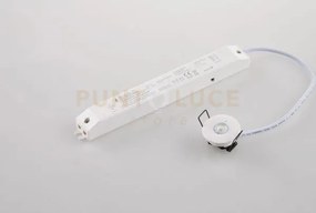 Incasso led help bianco in policarbonato 1,2w 130lm 4000k batteria ...