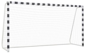 Porta Da Calcio 300x160x90 Cm İn Metallo Bianco E Nero /
