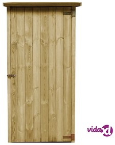 vidaXL Capanno Attrezzi da Giardino in Pino Impregnato 88x76x175 cm